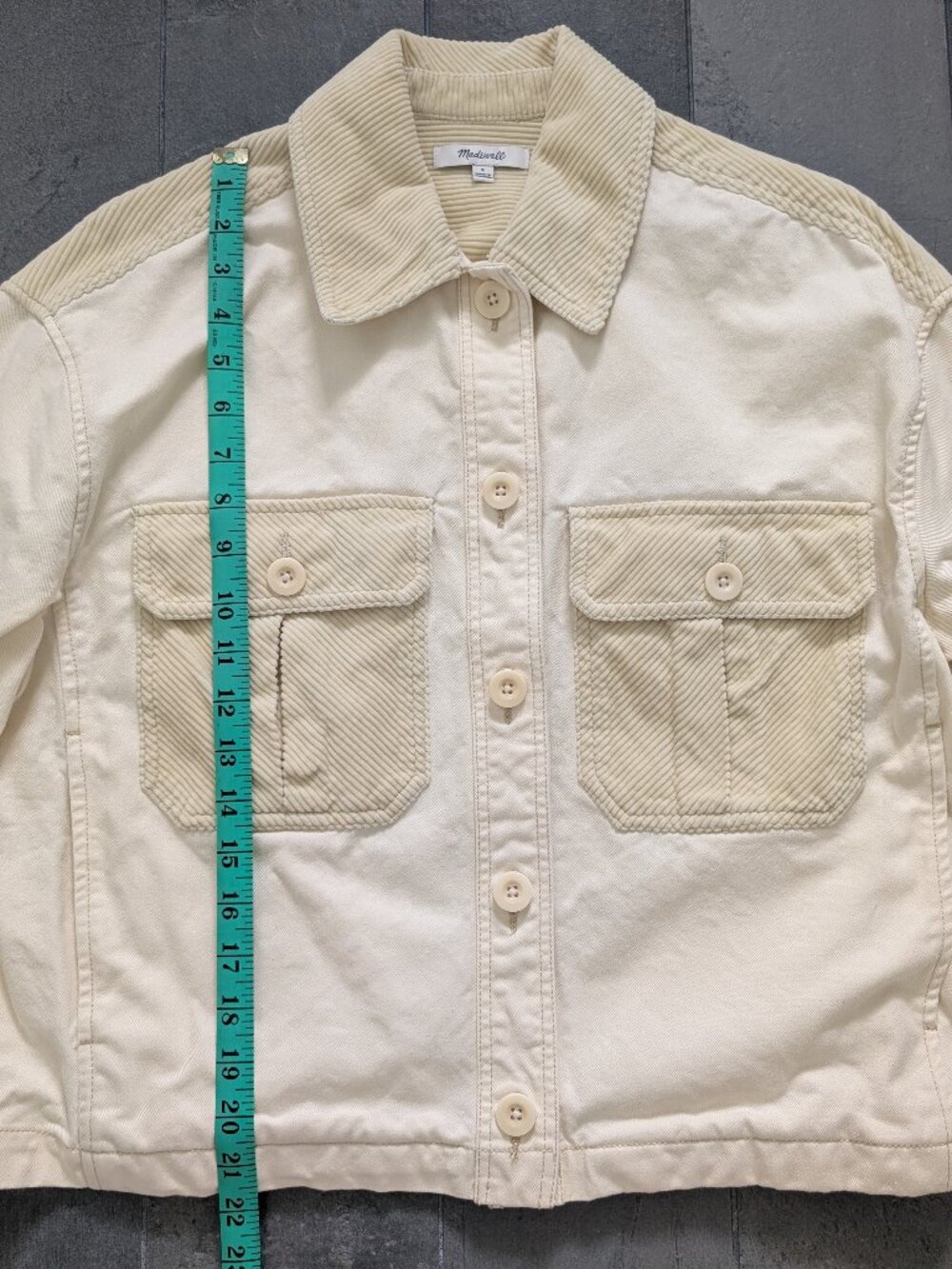 NWOT Madewell Chino Boxy Shirt Jacket - Picture 8 of 13